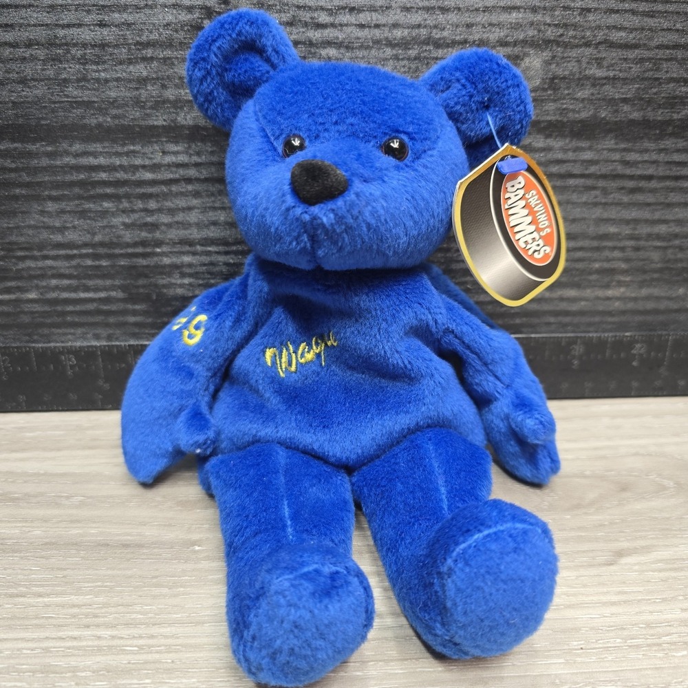 Wayne Gretzky, NHL Collectible Plush Bammer Bear, New York Rangers